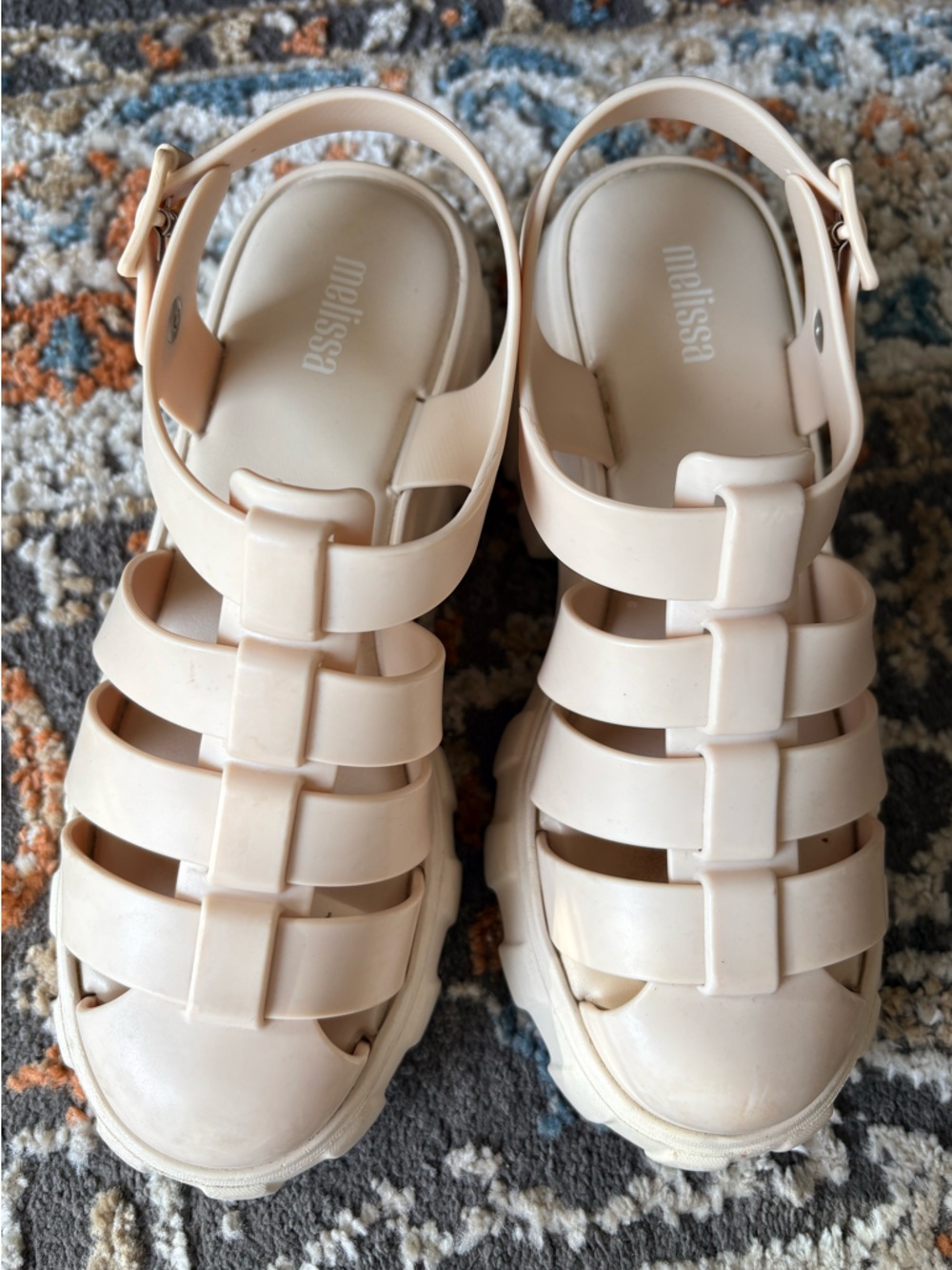 Melissa Women’s Cream Jelly Fisherman Sandals